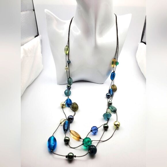 Lia‎ Sophia drops of sunshine in the sea necklace N1717